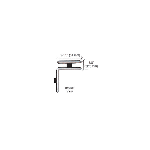 CRL EST111SC Satin Chrome Estate Series 90 Degree Glass-to-Glass Clamp