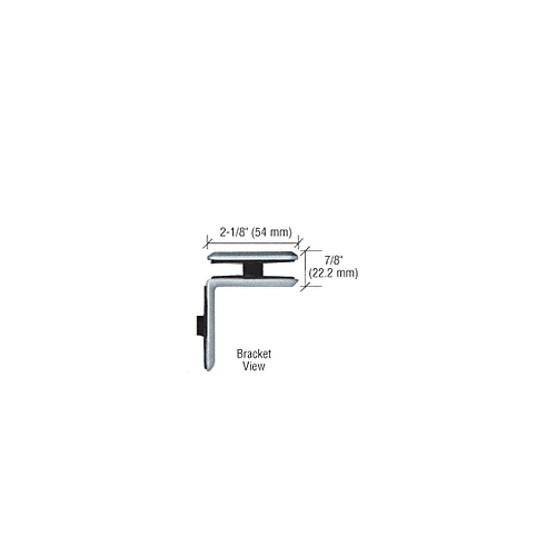 CRL EST111SC Satin Chrome Estate Series 90 Degree Glass-to-Glass Clamp