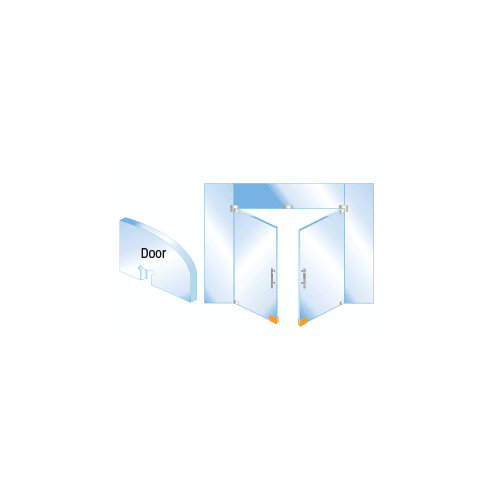 CRL EUR680A Satin Anodized EUR Series Glass Mounted Patch Lock With Keeper Plate