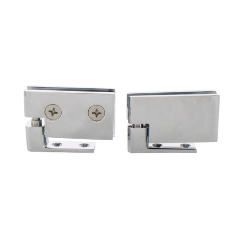 CRL FA50SC Satin Chrome Surface Mount Cabinet Pivot Hinges - pack of 2