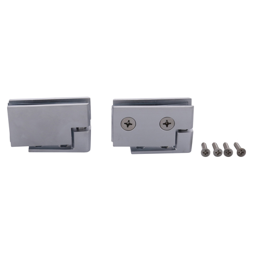 CRL FA50SC Satin Chrome Surface Mount Cabinet Pivot Hinges - pack of 2