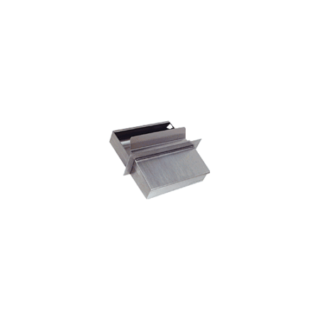 CRL FL1213 Brushed Stainless Steel 12-1/4" Wide x 13" Deep x 2-5/8" High Counter-Top Deal Tray with Flip Lid