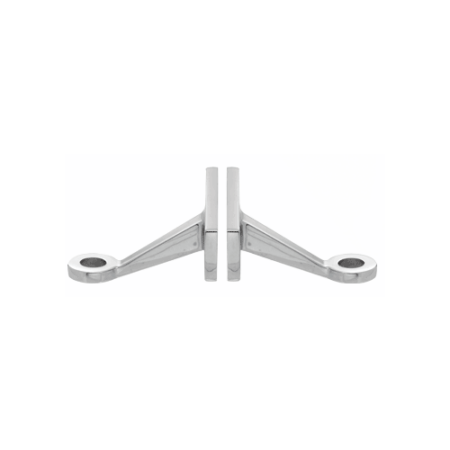 CRL FMH2PS Polished Stainless Heavy-Duty Spider Fitting Double Arm Fin Mount Frame