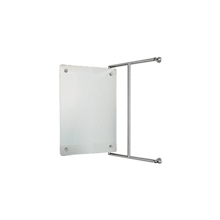 CRL FPM1523BN Brushed Nickel 15" x 23" Frameless Pivot Mirror