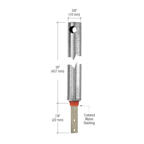 CRL FR3020 3/8" 3020 Non-Tilt Spiral Balance With FS340 Clip Attached