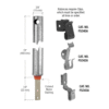 CRL FR1920 3/8" 1920 Non-Tilt Spiral Balance With FS340 Clip Attached