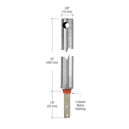 CRL FR1920 3/8" 1920 Non-Tilt Spiral Balance With FS340 Clip Attached