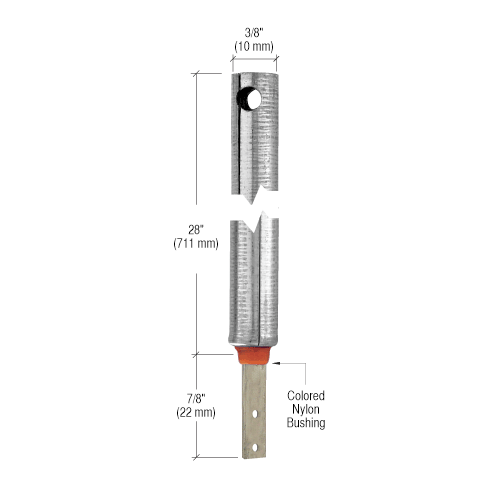 CRL FR1923 3/8" 1920 Non-Tilt Spiral Balance With FS343 Clip Attached