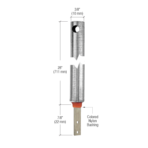 CRL FR3020 3/8" 3020 Non-Tilt Spiral Balance With FS340 Clip Attached