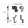 CRL FR2943 3/8" 2940 Non-Tilt Spiral Balance With FS343 Clip Attached