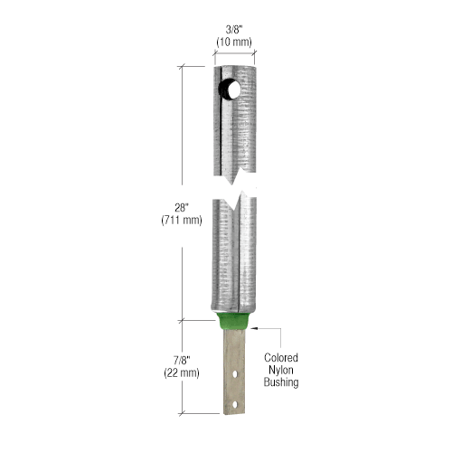 CRL FR3942 3/8" 3940 Non-Tilt Spiral Balance With FS342 Clip Attached