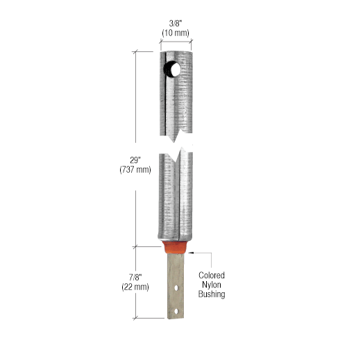 CRL FR1923 3/8" 1920 Non-Tilt Spiral Balance With FS343 Clip Attached