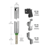 CRL FR2943 3/8" 2940 Non-Tilt Spiral Balance With FS343 Clip Attached