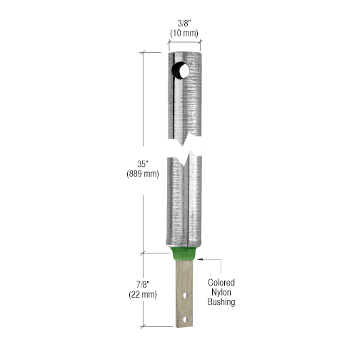 CRL FR3942 3/8" 3940 Non-Tilt Spiral Balance With FS342 Clip Attached