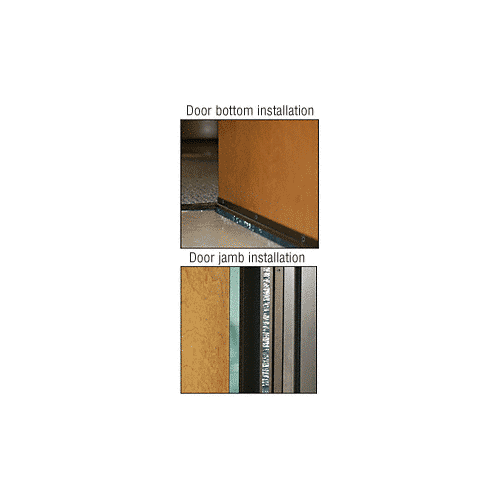 Brixwell FS77A-CCP4 Satin Anodized Finned Door Sweep -  4 inch Sample