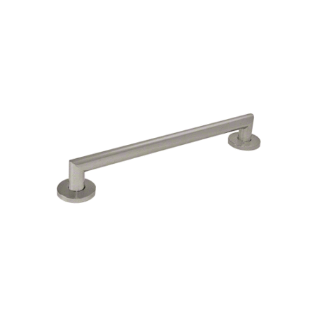 CRL GBB18BS Brushed Stainless Mitered 18" Round Grab Bar