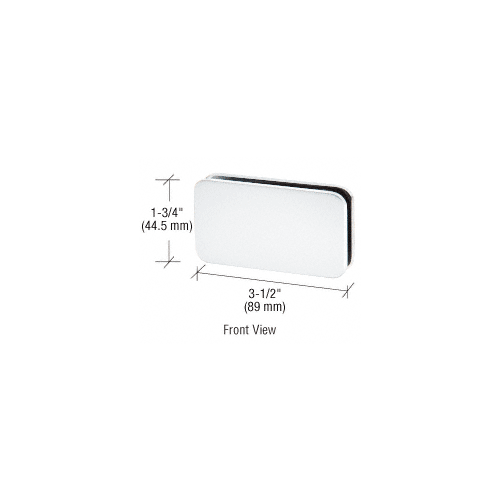 CRL GCB184SB Satin Brass 180 Degree Traditional Style Double Stud Glass Clamp