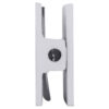 CRL GCB186PN Polished Nickel Traditional Style Movable Wall Mounted Transom Glass Clamp