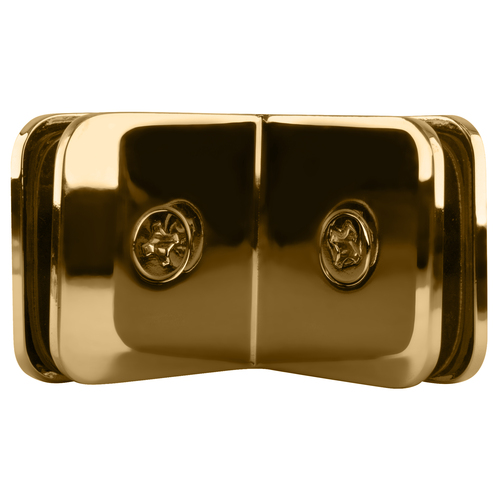 CRL GCB690GP Gold Plated 90 Degree Junior Traditional Style Glass Clamp for 1/4" Glass