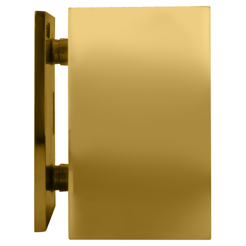 CRL GE090BR Polished Brass Geneva Series Glass-to-Glass Bracket