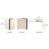 CRL GE90SSB Satin Brass Geneva Series Wall Mount Bracket