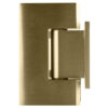 CRL GEN074ABN Antique Brushed Nickel Geneva 074 Series Wall Mount Short Back Plate Hinge