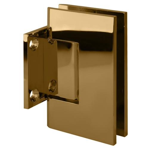 CRL GEN074GP Gold Plated Geneva 074 Series Wall Mount Short Back Plate Hinge