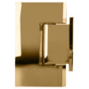 CRL GEN074GP Gold Plated Geneva 074 Series Wall Mount Short Back Plate Hinge