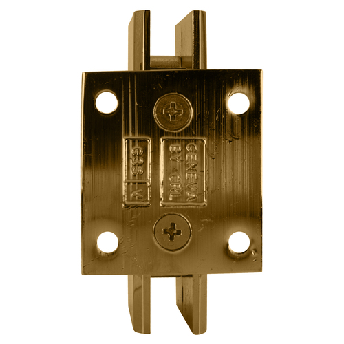 CRL GEN074GP Gold Plated Geneva 074 Series Wall Mount Short Back Plate Hinge