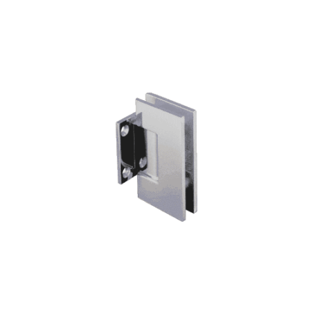 CRL GEN574BSC Brushed Satin Chrome Geneva Series Wall Mount Short Back Plate Hinge With 5 Degree Pre-Set