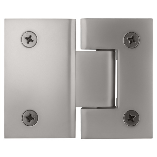 CRL GEN580CH Polished Chrome Geneva 580 Series 180 Degree Glass-to-Glass Hinge with 5 Degree Offset