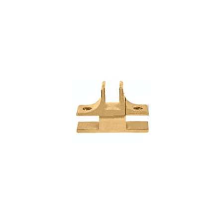 CRL GFC3901BR Brass 1-1/2" Long 3-Way 90 Degree Deluxe Glass Furniture Connector for 1/2" Glass