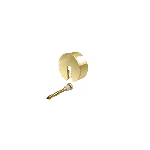 CRL GR15SECPB Polished Brass Stabilizing End Cap for 1-1/2" Cap Railing