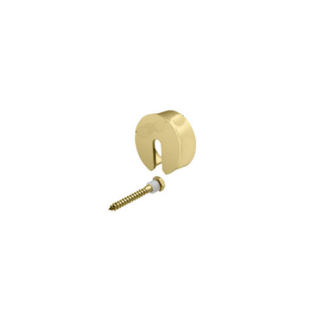 CRL GR15SECSB Satin Brass Stabilizing End Cap for 1-1/2" Cap Railing