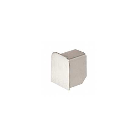 CRL GRUC5ECBS Brushed Stainless End Cap for 1/2" U-Channel Cap Railing