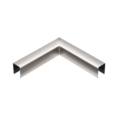 CRL GRUC5HPS Polished Stainless U-Channel 90 Degree Horizontal Corner for 1/2" Glass Cap Railing