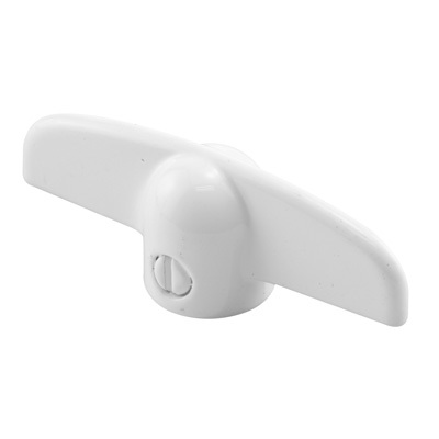 CRL H3714 White T-Crank Window Handle with 5/16" Spline Size