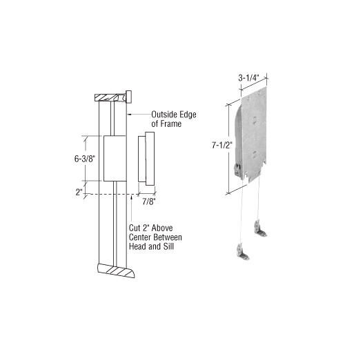 CRL H3870 18-24 Pound Adjustable Wood Window Sash Balance