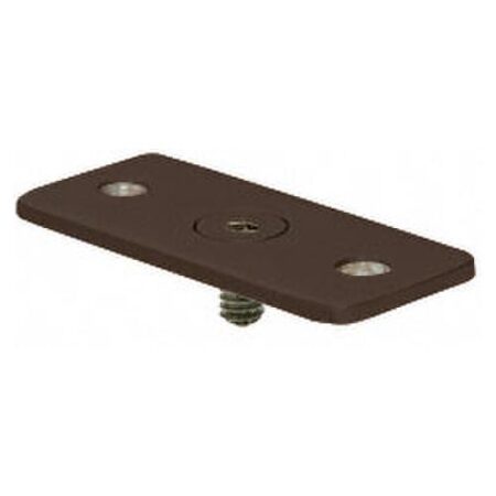 CRL HBFP1DU Dark Bronze Optional Flat Hand Rail adaptor Plate for Hand Railing Bracket