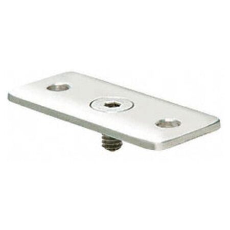 CRL HBFP1PS Polished Stainless Optional Flat Hand Rail Adaptor Plate for Hand Railing Bracket