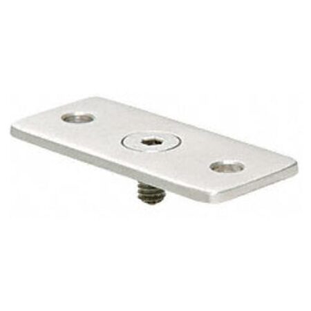 CRL HBFP1SA Satin Anodized Optional Flat Hand Rail Adaptor Plate for Hand Railing Bracket