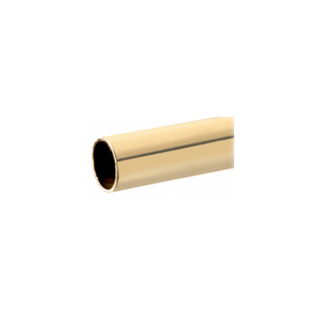 CRL HR10PBC Polished Brass 1" Diameter Round .050" Tubing - Custom