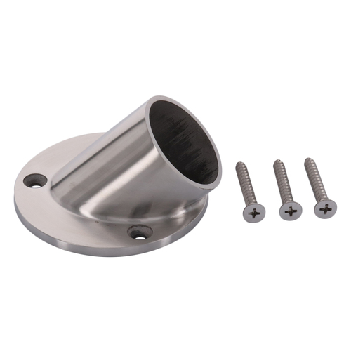 CRL HR15AFPS Polished Stainless 45 Degree Angle Flange for 1-1/2" Tubing