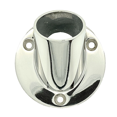 CRL HR15AFPS Polished Stainless 45 Degree Angle Flange for 1-1/2" Tubing