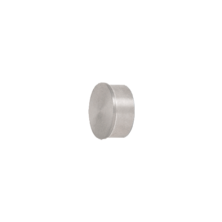 CRL HR10FBS Brushed Stainless Flat End Cap for 1" Round Tubing