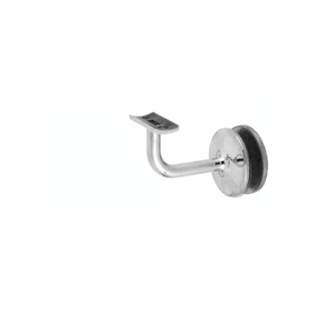 CRL HR15GPS Polished Stainless Pismo Series Glass Mounted Hand Rail Bracket for 1-1/2" and 1.66" Diameter Hand Rail Tubing