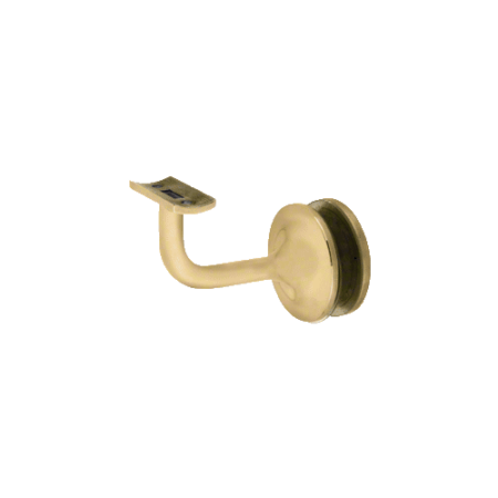 CRL HR15GSB Satin Brass Pismo Series Glass Mounted Hand Rail Bracket for 1-1/2" and 1.66" Diameter Hand Rail Tubing