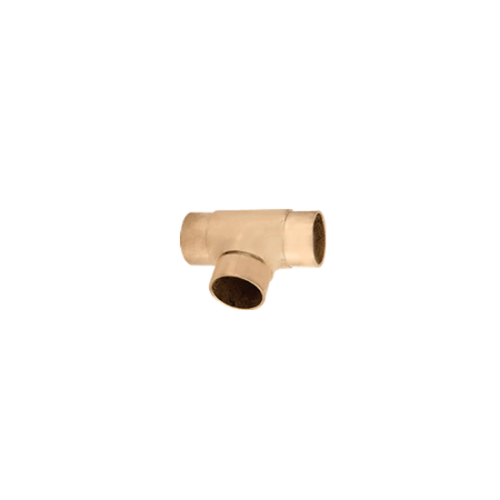 CRL HR15KSB Satin Brass Flush Tee for 1-1/2" Tubing