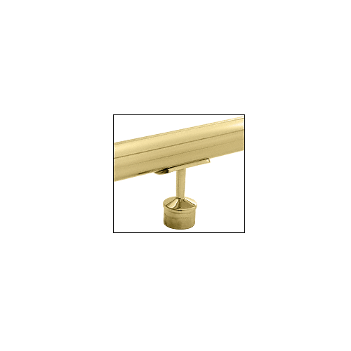 CRL HR15VSPB Polished Brass Straight Saddle for 1-1/2" Tubing