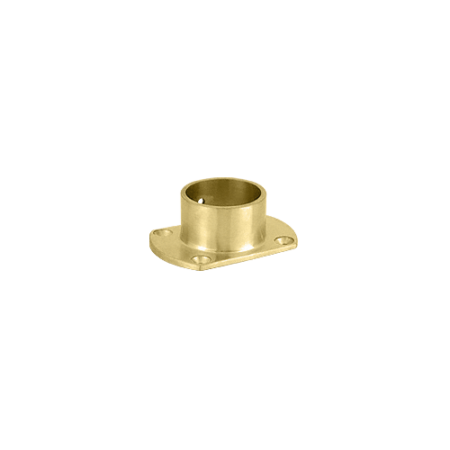 CRL HR15ZPB Polished Brass Cut Flange for 1-1/2" Tubing